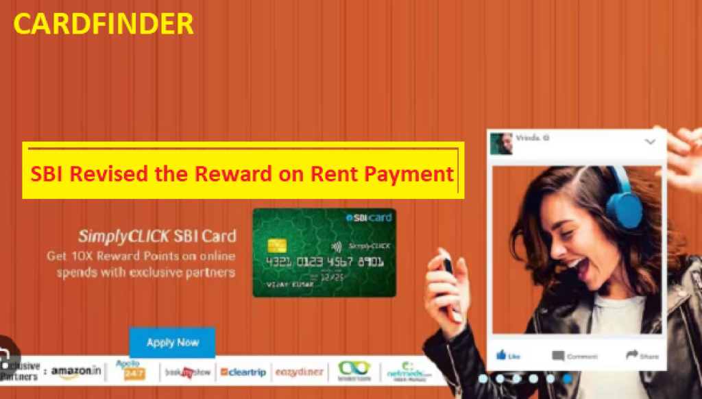 SBI Revised the reward on rent payment