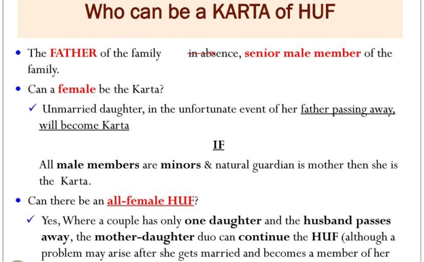 Can HUF Continue After Death of Karta