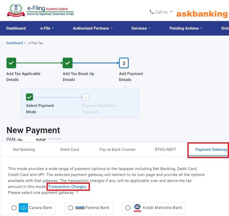 How to Pay Income Tax through Credit Card in India ?